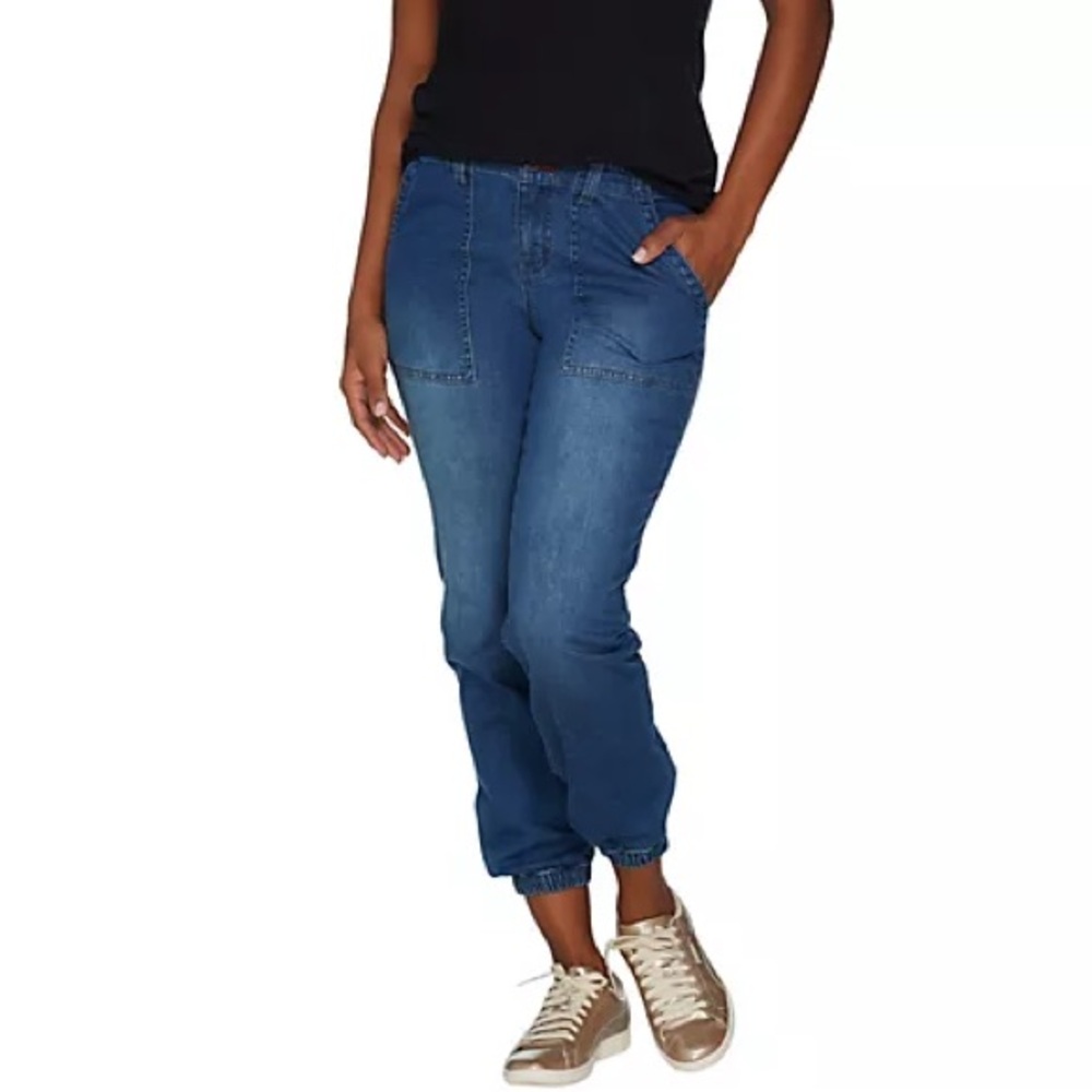 Peace Love World Denim Jogger